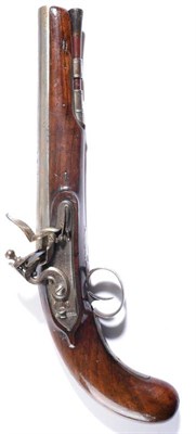 Lot 414 - An Early 19th Century Flintlock Pistol by Chaplain, London, the 21.2 cm barrel with brass blade...