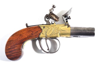 Lot 419 - An Early 19th Century Flintlock Pocket Pistol, by Jno. Jones & Co., London, with 4 cm turn-off...