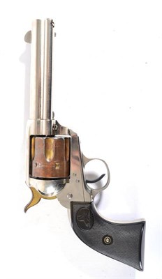 Lot 424 - A Colt New Army and Navy .41 Calibre Six Shot Single Action  Revolver, with nickel plated...