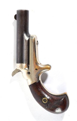 Lot 433 - A Colt Patent .41 Calibre Rimfire Deringer, with 6.3 cm barrel stamped, ''COLT'', plated frame,...