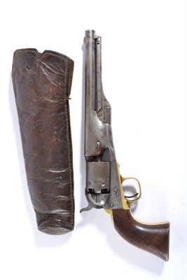 Lot 439 - A Colt Model 1861 Single Action Six Shot .36 Caliber Percussion Navy Revolver, the 19cm round steel