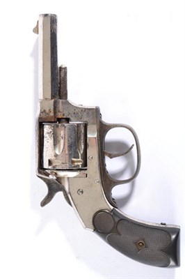 Lot 450 - A Hopkins & Allen XL Bull Dog .32 Calibre Rimfire Six Shot Revolver, with nickel plated finish,...