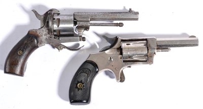 Lot 462 - A Forehand & Wadsworth Russian Model 32 Five Shot Revolver, with nickel plated finish, the...