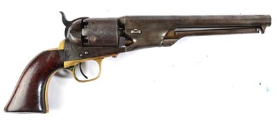 Lot 473 - A Colt Model 1861 .36 Calibre Single Action Percussion Navy Revolver, the 19cm round barrel...