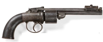 Lot 481 - A 19th Century Transitional Six Shot Percussion Revolver by John Blissett of Liverpool, the...