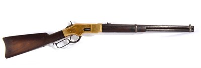 Lot 494 - A Winchester Model 1866 .44 Rimfire ''Yellow Boy'' Repeating Carbine, no.141090, the 51cm round...