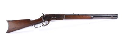 Lot 495 - A Winchester Third Model 1876 Repeating Carbine, of 40-60 calibre, with blued finish, the...