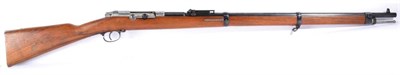 Lot 500 - A Mauser Model '71/'84 Bolt Action Rifle, 11mm, the 82cm blued round barrel octagonal at the breech