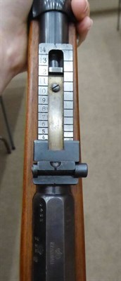 Lot 500 - A Mauser Model '71/'84 Bolt Action Rifle, 11mm, the 82cm blued round barrel octagonal at the breech