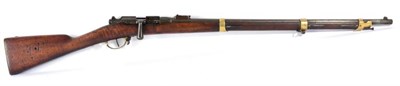 Lot 504 - A French 11mm Model 1866/74 Gras Bolt Action Rifle, the left side of the 71cm barrel stamped at the