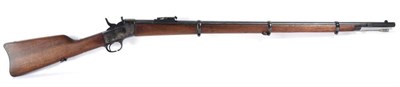 Lot 510 - A Remington Rolling Block Military Rifle, with reblued finish, the 92cm round barrel with...