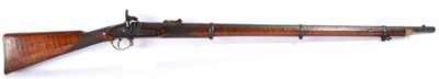 Lot 512 - A Victorian Percussion Three Band Rifle by the London Armoury Company, the 97cm round barrel...