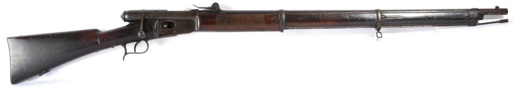 Lot 527 - A Swiss Vetterli Model 1869/71 Bolt Action Rifle by W. von Steiger, Thun, .41 rimfire, the 82cm...