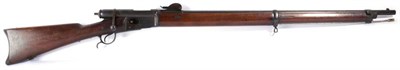 Lot 528 - A Swiss Vertelli Model 1878/81 Bolt Action Rifle, .41 rimfire, the 82cm blued steel barrel with...