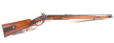 Lot 529 - A 19th Century German Percussion Carbine by Wolfgang  Leithner, Ischl, the the 57cm octagonal blued