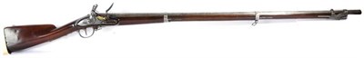 Lot 533 - A French Model 1777 Charleville Flintlock Musket, the 113cm barrel marked with a cursive B and...