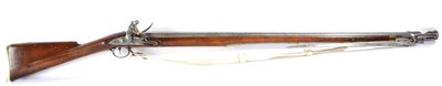 Lot 536 - A George III India Pattern Brown Bess Musket, the 99.9cm barrel with Tower Ordnance marks, the...