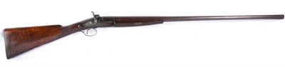 Lot 540 - A 19th Century 12 Bore Single Barrel Percussion Live Pigeon Gun, with 82cm barrel, with foliate...