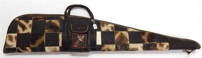 Lot 2219 - Game Hunting: A High Quality Rifle Slip, a leather patchwork single Rifle Slip, the cushioned...