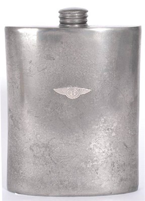 Lot 1127 - Bentley 1920s-1930s Pewter Travelling Drinks Flask, Sheffield, manufactured for Bentley Motors...
