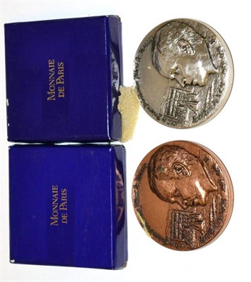 Lot 1156 - Yacht Club de Monaco: Two Limited Edition Presentation Medallions, by Prince Albert of Monaco,  one