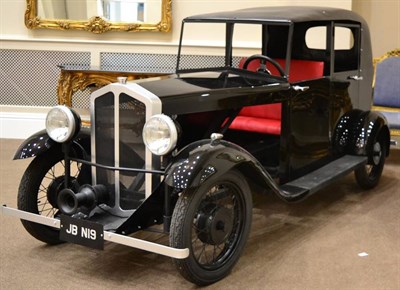 Lot 1226 - A 1930s Style Black Painted Pedal Car, bearing registration number JBN19, as used from the...