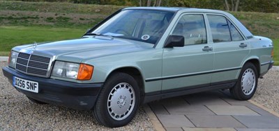 Lot 1231 - Mercedes 190 E Registration number: D256 SNF  Date of first registration: 01 02 1987 VIN...