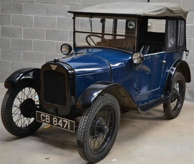Lot 1237 - 1928 Austin Seven ''Chummy'' Tourer Registration Number: CB 8471 Date of first registration: 15...