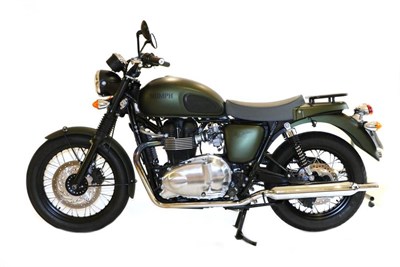 Lot 1255 - Triumph T100 Bonneville Steve McQueen Edition No. 873/1100  Engine:  865cc Year:  2012