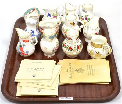 Lot 12 - A set of twelve Royal Worcester china ''The Historic Jugs'', with certificates