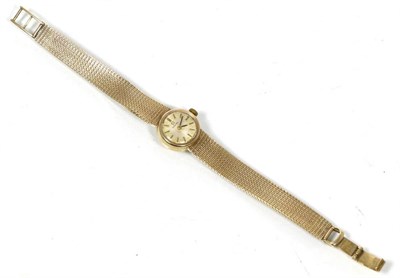 Lot 95 - A lady's 9 carat gold wristwatch, signed Omega