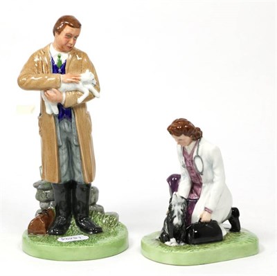 Lot 115 - Two Royal Doulton figures Town Vet and Country Vet