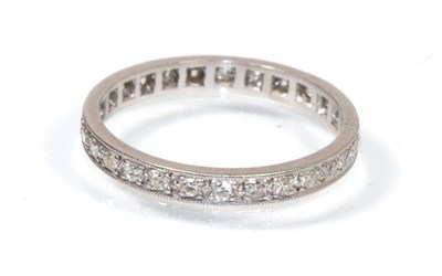 Lot 193 - A diamond eternity ring, of grain set single-cut diamonds, total estimated diamond weight 0.30...