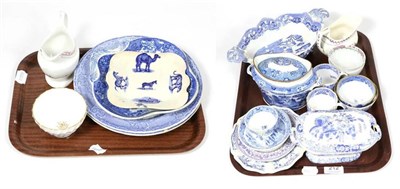 Lot 212 - A group of English pearlware and other early 19th century ceramics to include Spode