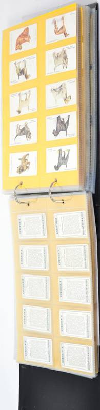 Lot 333 - A folder of Animal, Nature and Miscellaneous cigarette cards, incuding Cavanders, Gallaher,...