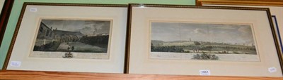 Lot 1061 - After J. Fittler 'View of Newcastle-Upon-Tyne' handcoloured engraving, with another, framed and...