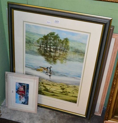Lot 1073 - After Neil Simone (b.1947) ''Island in the sky'' and ''Co-existance'', reproduction limited edition