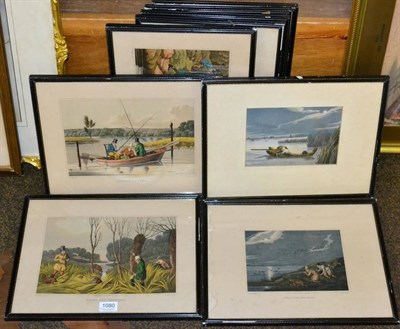 Lot 1080 - After Henry Alken (1785-1851) A set of nine sporting prints (9)