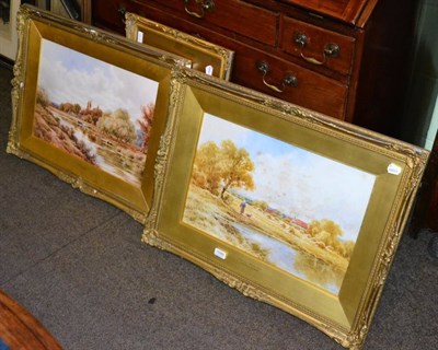 Lot 1086 - Henry H. Parker (1858-1930) 'At Farnham, Surrey' and 'Sopley, Hampshire', a pair, signed,...