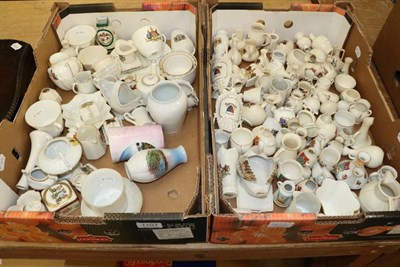 Lot 1107 - A collection of crested china including W H Goss