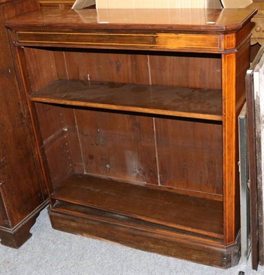 Lot 1154 - A line inlaid mahogany bookcase