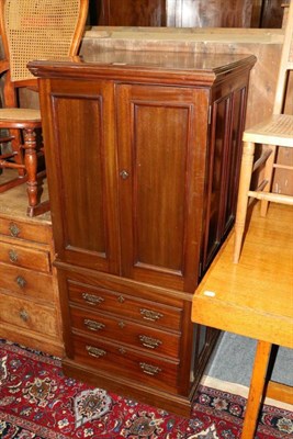 Lot 1196 - Mahogany safe cupboard