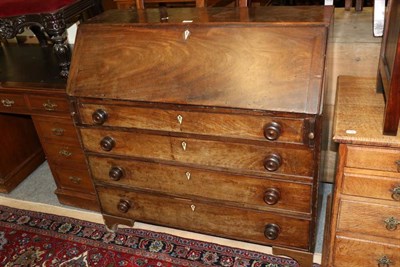 Lot 1199 - A George III mahogany bureau