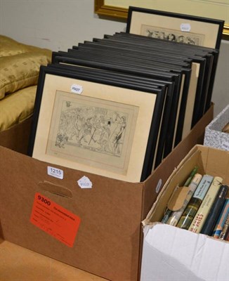 Lot 1215 - A set of 29 Punch Parlimentary Views printed cartoons after Harry Furniss, all framed with...