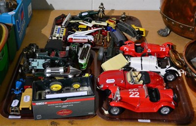 Lot 1217 - A large collection of diecast and other vehicles by Burago, Lesney, Britains, Corgi etc