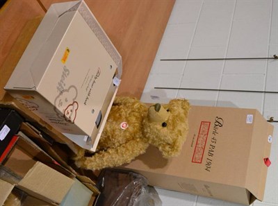 Lot 1227 - Large Steiff limited edition ''Baerle 43 PAB'' jointed teddy bear, 60cm, boxed; Steiff small...