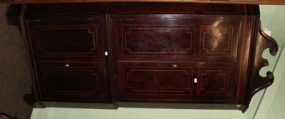 Lot 1275 - A 19th century inlaid mahogany standing double corner cupboard