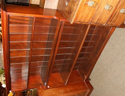 Lot 1306 - A set of mahogany free-standing bookshelves, early 20th century, with five shelves with...