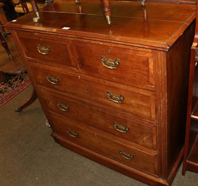 Lot 1307 - A four height late Victorian chest of drawers