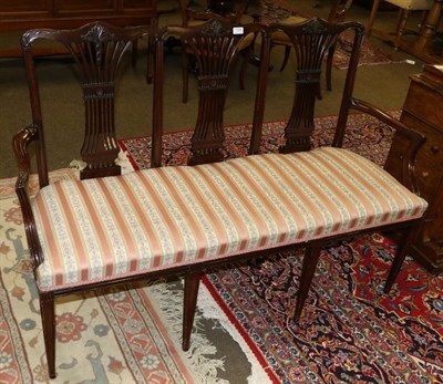 Lot 1358 - Edwardian chair back settee